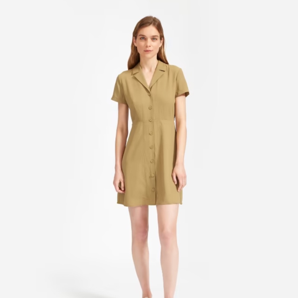 Everlane size 8 Japanese GoWeave Notch Shirtdress